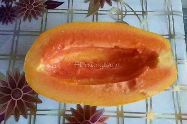 木瓜椰汁西米露的做法图解2