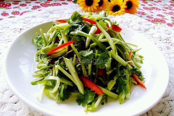 凉拌老虎菜的做法图解8