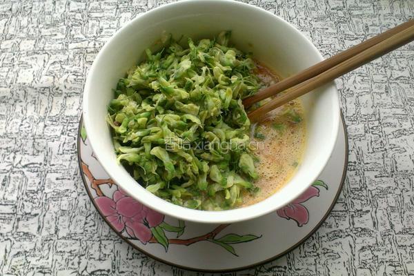 槐花肉末饼的做法图解5