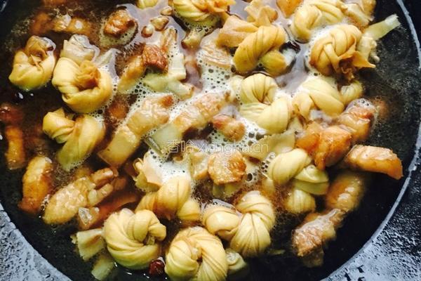 百叶结烧肉的做法图解6