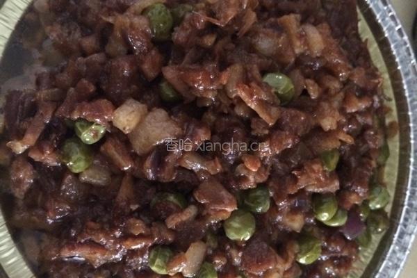 洋葱青豆猪肉酱。的做法图解4