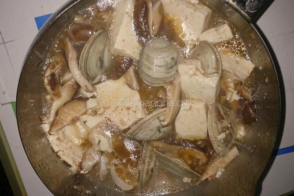 豆腐文蛤黑椒酸辣汤的做法图解4