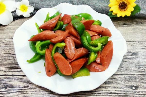 青椒炒火腿的做法图解9