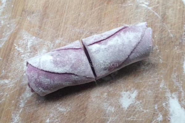 紫薯玫瑰包的做法图解8