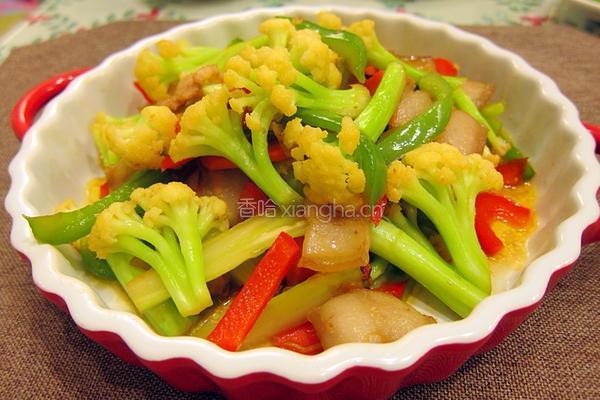 花菜炒肉的做法图解12
