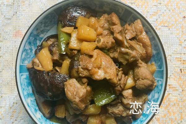 三宝焖鸭（土豆香菇青椒焖鸭）的做法图解10
