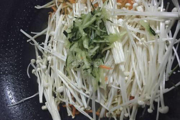 清炒金针菇的做法图解4