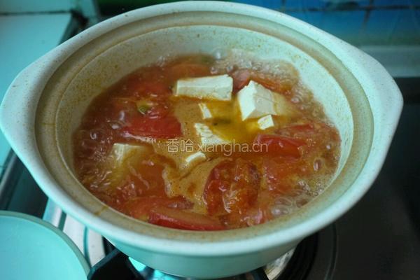 西红柿豆腐汤的做法图解6