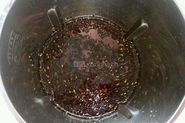黑米芝麻糊的做法图解3