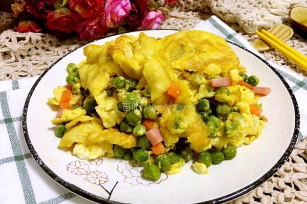 豌豆炒鸡蛋的做法图解5