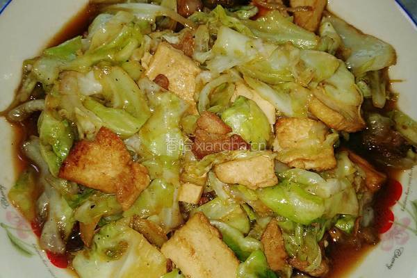 白菜炖豆腐的做法图解9