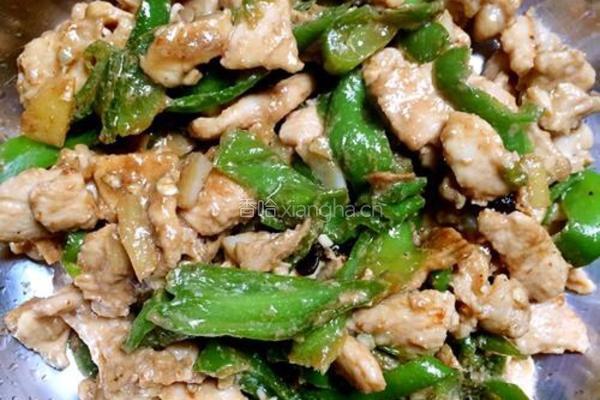 青椒炒鸡肉的做法图解8