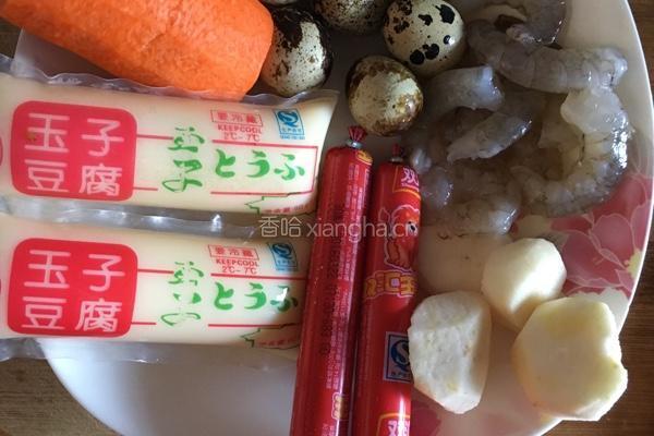 原创鲜虾肉丸日本豆腐的做法图解2