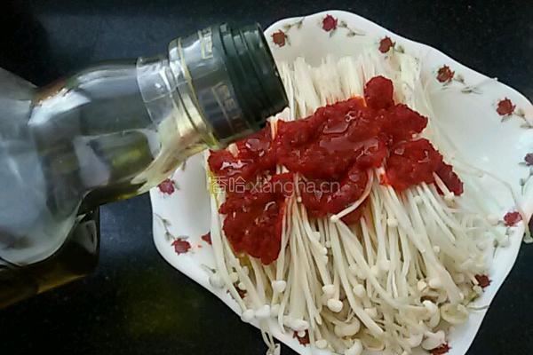 蒸金针菇的做法图解2