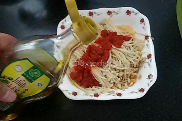 蒸金针菇的做法图解4