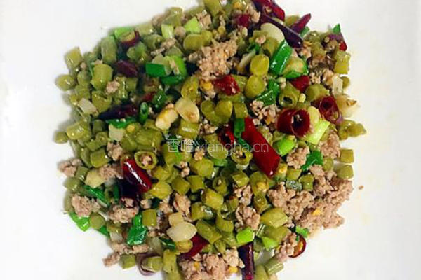 酸豆角炒肉沫的做法图解6