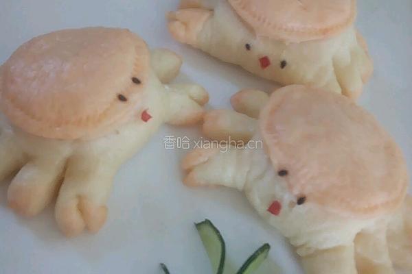 蔬菜馒头一螃蟹馒头的做法图解10