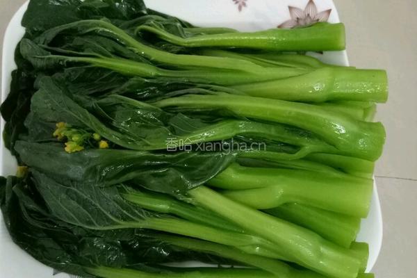白灼广东菜心的做法图解7