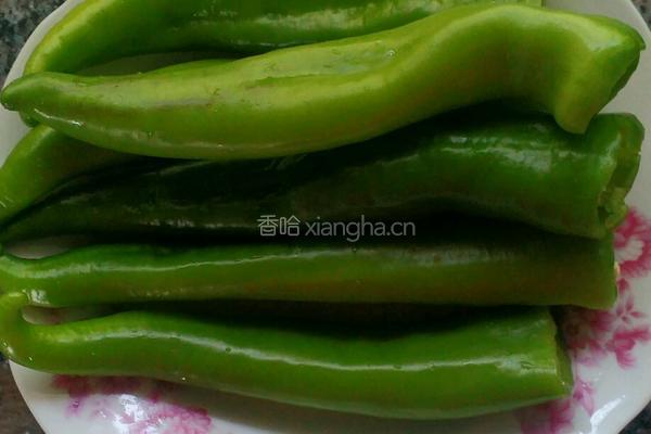 虎皮尖椒酿肉的做法图解5