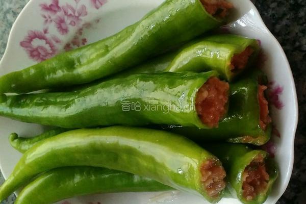 虎皮尖椒酿肉的做法图解7