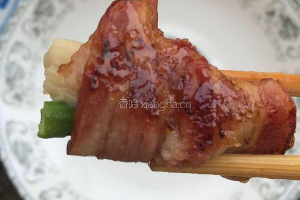 香煎培根金针菇卷的做法图解9