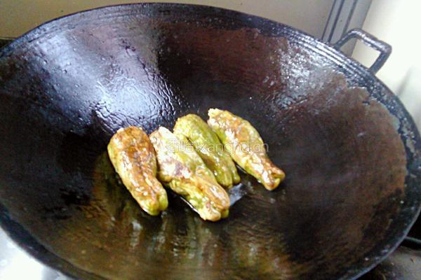 青椒酿肉的做法图解5
