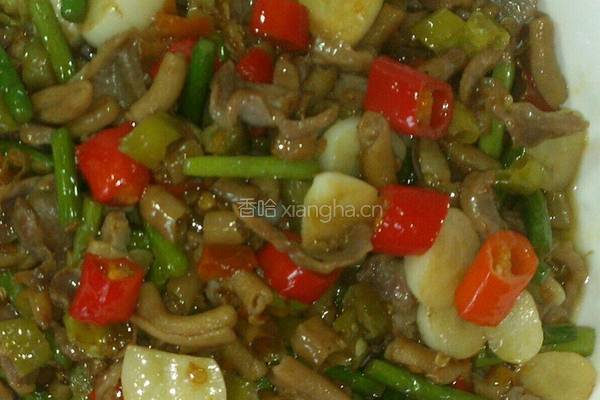 炒鸡杂的做法图解7