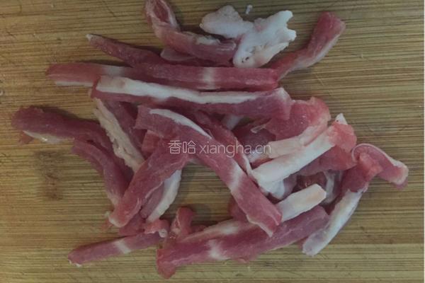 扁豆炒肉的做法图解2