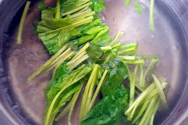 陈醋菠菜花生米的做法图解3