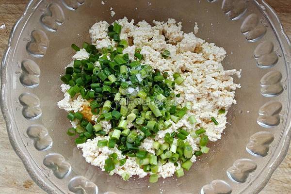 小葱拌豆腐的做法图解4