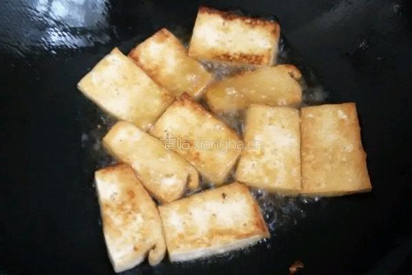 香煎一面黄豆腐的做法图解5