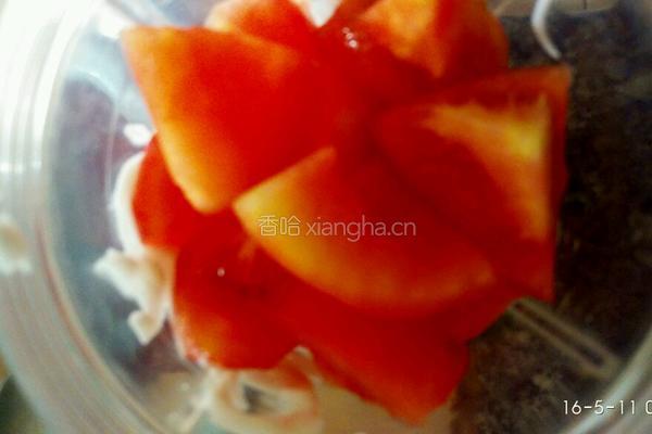 西红柿奶昔的做法图解3