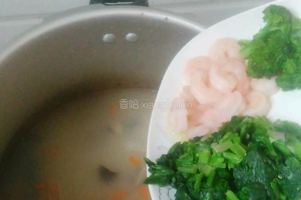 虾仁蔬菜粥的做法图解11