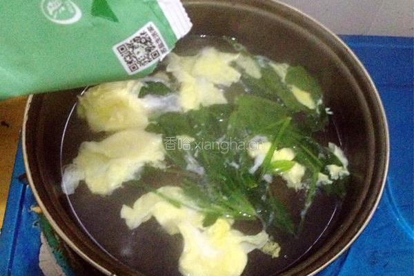 鸡蛋菠菜汤的做法图解6