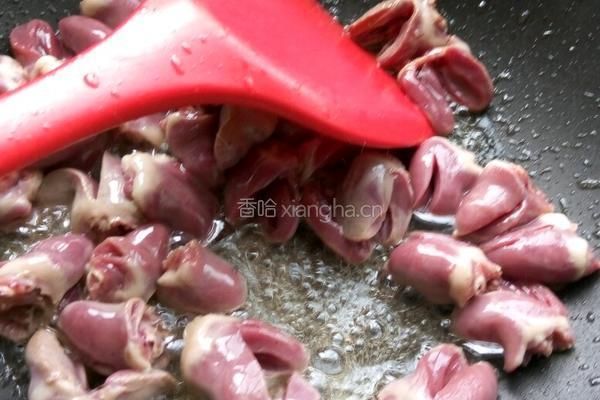 孜然烩鸡心的做法图解4