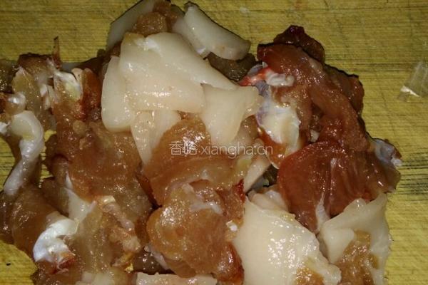 蒜台炒肉的做法图解3