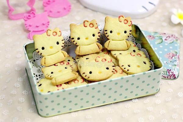 KITTY猫饼干的做法图解24