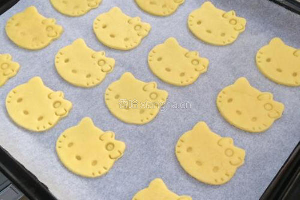 KITTY猫饼干的做法图解14