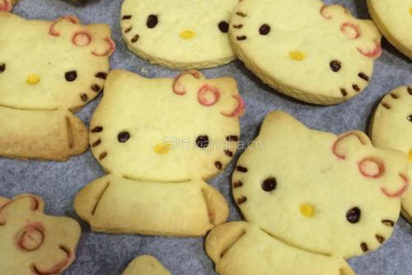 KITTY猫饼干的做法图解22