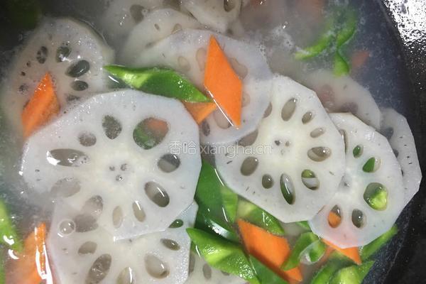 炒藕片的做法图解5