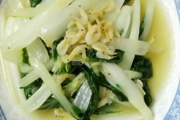 清炒虾皮小白菜的做法图解8