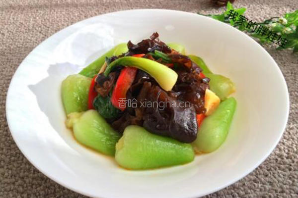 木耳炒油菜的做法图解12