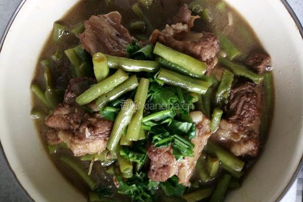 豆角炖排骨的做法图解11