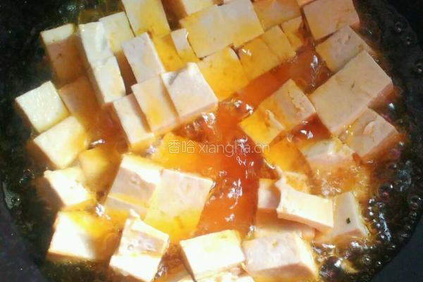 炒豆腐的做法图解4