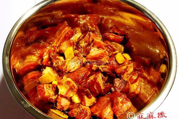 粉蒸排骨藕的做法图解3
