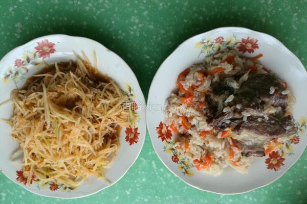 羊肉手抓饭的做法图解6