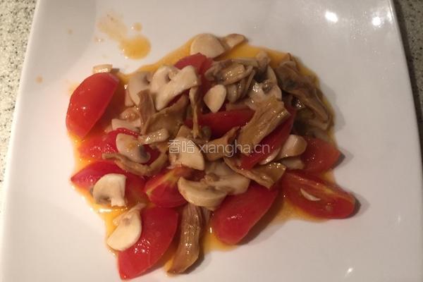 番茄蘑菇笋干面的做法图解5