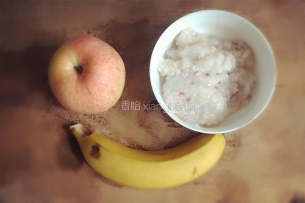 豆浆水果粥的做法图解1