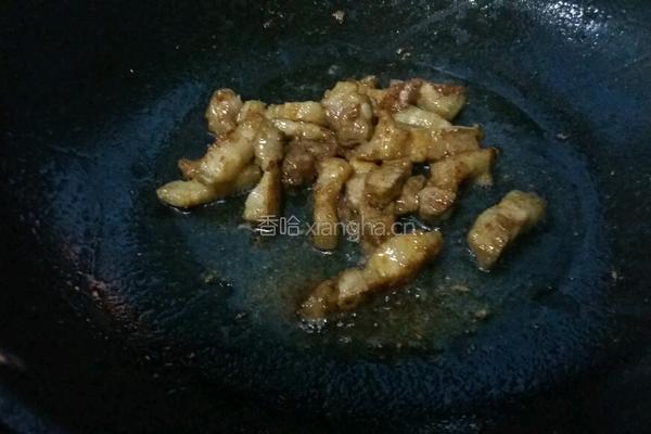 肉炒蒜苔的做法图解5