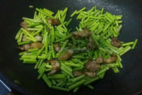 肉炒蒜苔的做法图解6